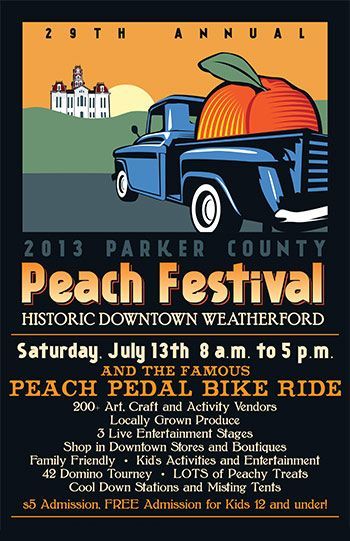 2013 Parker County Peach Festival Poster